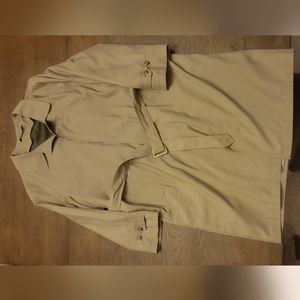 Stafford belted trenchcoat, size 46L, dark tan